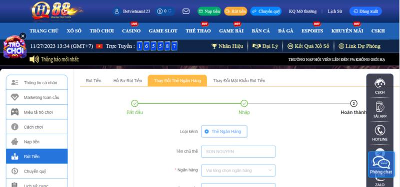 Không chỉ là nơi cung cấp các trò chơi đa dạng mà còn mang đảm bảo rút tiền QH88 an toàn, minh bạch